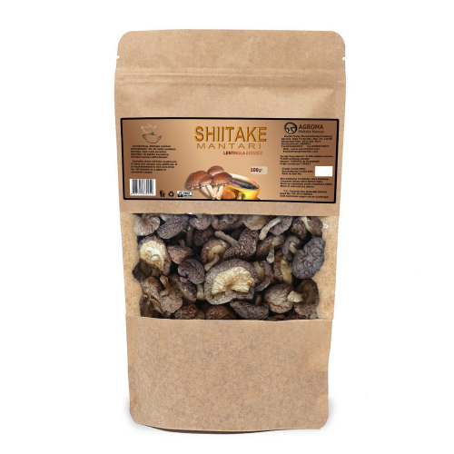 Naturel Shiitake mantarı (lentinus edodes)